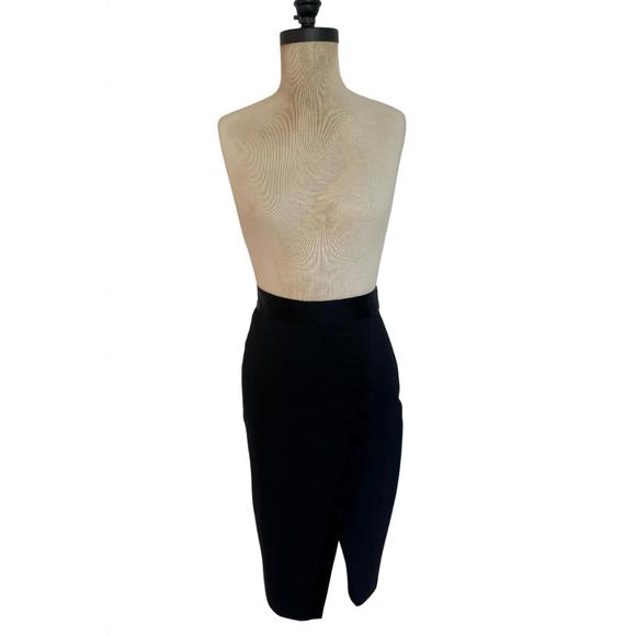 NEW NICOLE MILLER tuxedo skirt in black - Picture 2 of 3